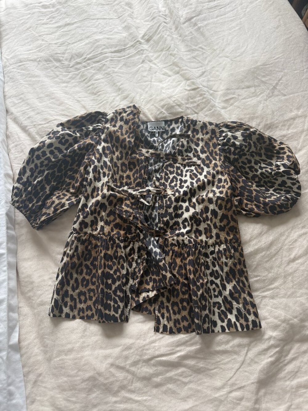 Ganni leopard top